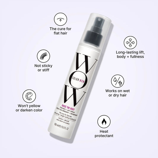 COLOR WOW Raise the Root Thicken + Lift Spray All-day root lift + volume, never sticky or stiff, heat protection
