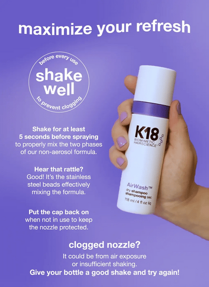 K18 AIR WAH DRY SHAMPOO